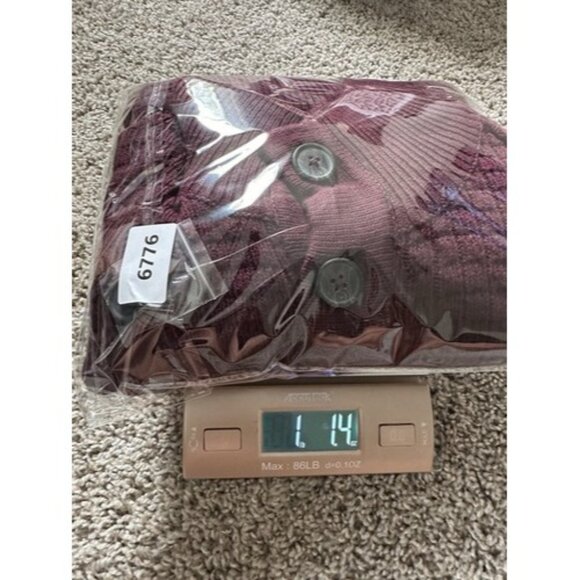 Ethan Pierce Mens Button Detail Knit Long Sleeve Pull Over Burgundy Size Small - Picture 14 of 14